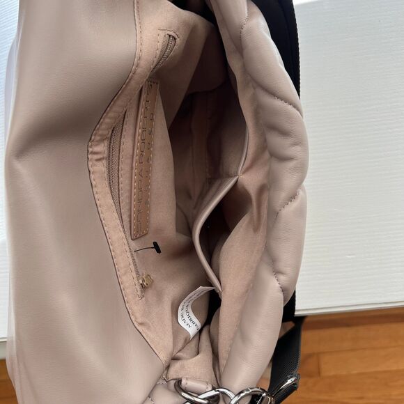 Sondra Roberts faux leather quilted flap bag taupe - Picture 7 of 8